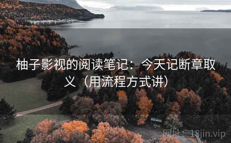 柚子影视的阅读笔记:今天记断章取义(用流程方式讲) 柚子影视的阅读笔记:今天记断章取义(用流程方式讲)